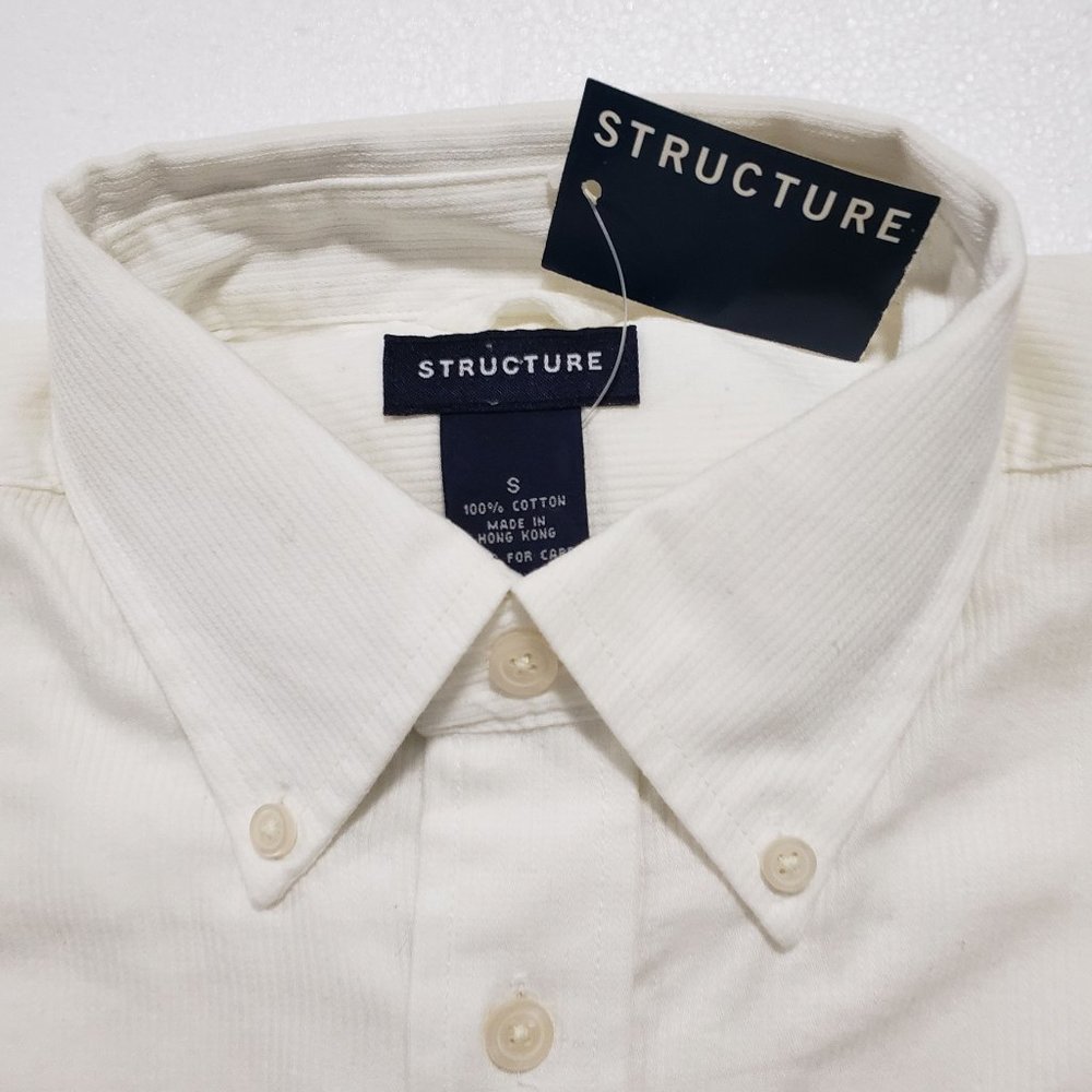 Structure Long Sleeve Button Down Shirt Size Small